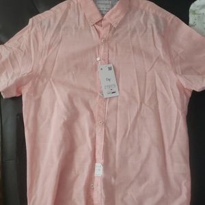 Denim and flower button T-shirt